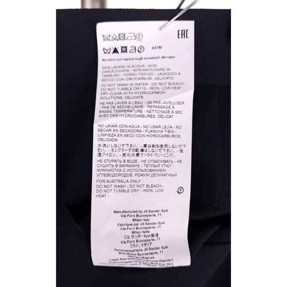 Jil Sander Wool Suit Pants Size 52 US L Mens Navy Trousers - Picture 7 of 7